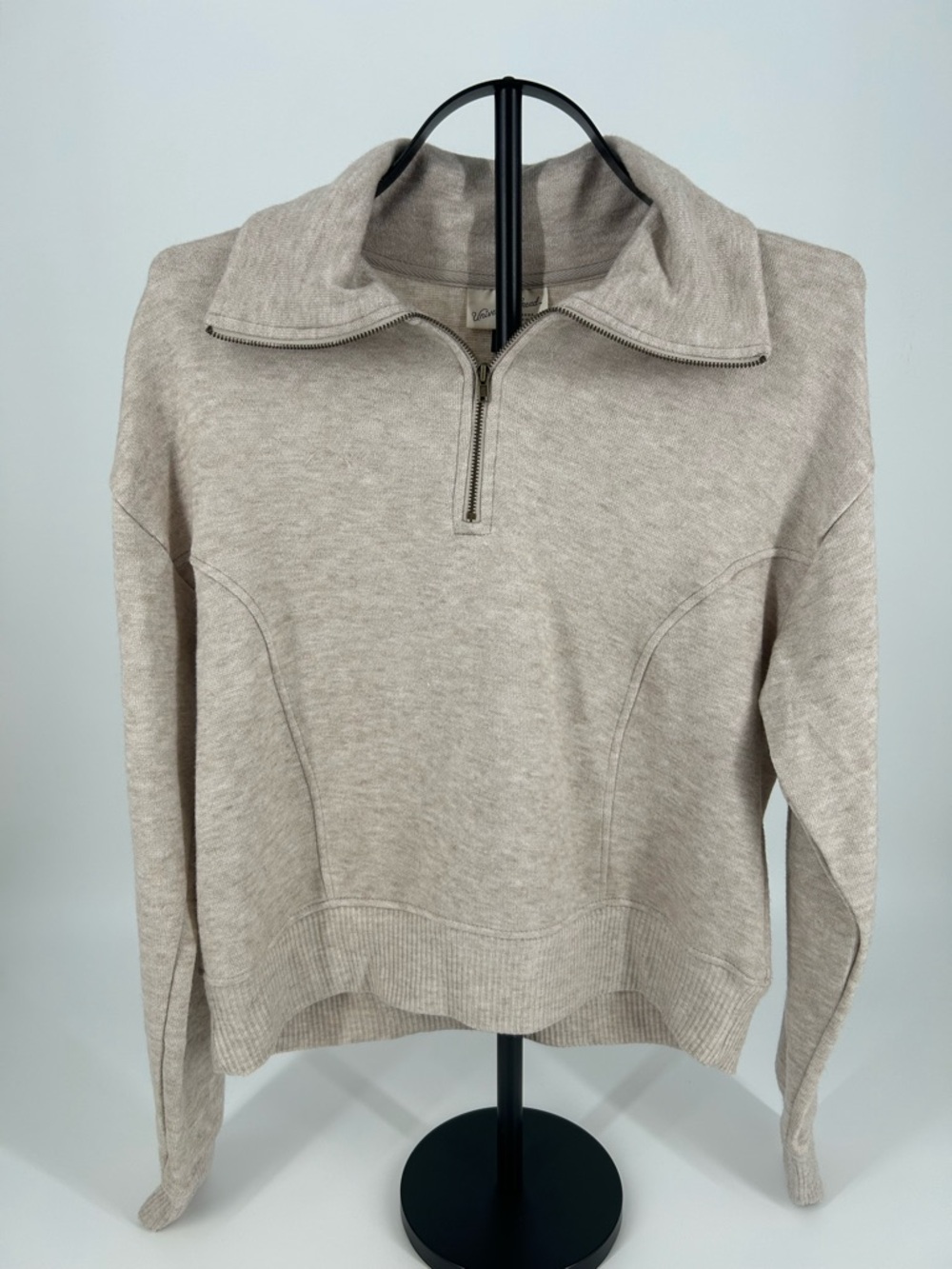 Universal Thread Beige Half-Zip Sweater New with Tags